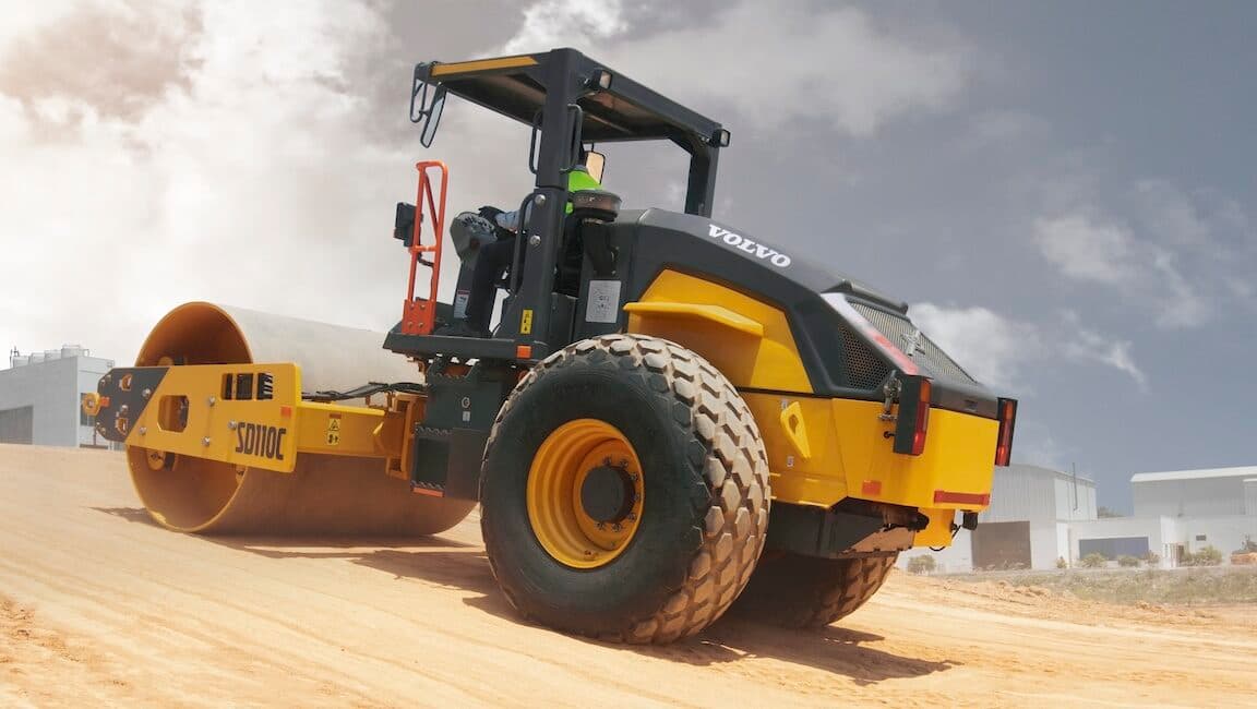 Heavy Soil Compactor Roller (11 Tons) - Single Drum Vibratory Compactor hired by Captain Investments Limited Zambia